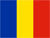 Flagge von Rumänien mit drei senkrechten Streifen in Blau, Gelb und Rot.